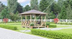 Беседка Палермо 3х4 м