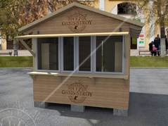 Ярмарочный домик Общепит остекленный 2х3м