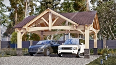 Прямоугольный навес для авто 5х7 м 