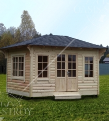 Большая шестигранная финская беседка