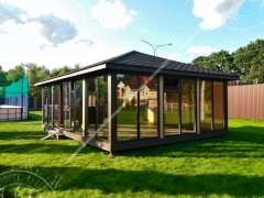 Прямоугольная панорамная беседка 6х8м