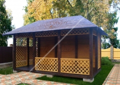 Прямоугольная беседка N19 размер 3х5м