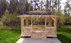 Японская беседка открытая 3х4м