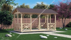 Беседка прямоугольная Z8-3х5