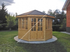 Беседка под барбекю № 66 размер 4 м