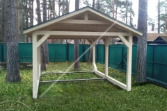 Двухскатный навес для сада № 98