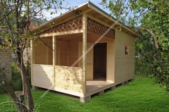 Односкатная беседка для дачи 3х6м
