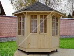 Финская шестискатная беседка для дачи