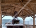 Квадратная беседка из клееного бруса с четырехскатной крышей, фото 3