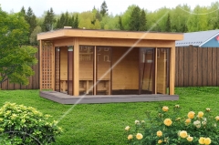 Панорамная беседка 5х3,5 м