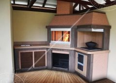 Мангал с казаном Яшма