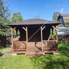 Беседка прямоугольная B3 - 4х3 м