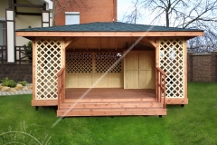 Прямоугольная беседка-пергола 4х5 м