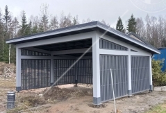 Односкатный навес из дерева СКАНДИНАВСКИЙ