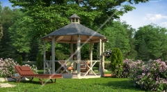 Беседка восьмигранная Т14 - d=4 м