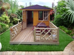 Застекленная беседка с террасой (з.ч.3х3 + терраса 3х3 )