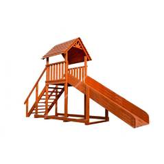 Зимняя детская деревянная горка Зима